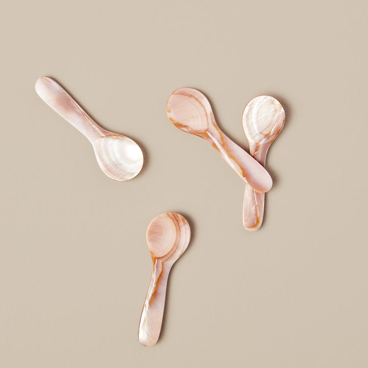 SPOON PINK & BROWN SEASHELL