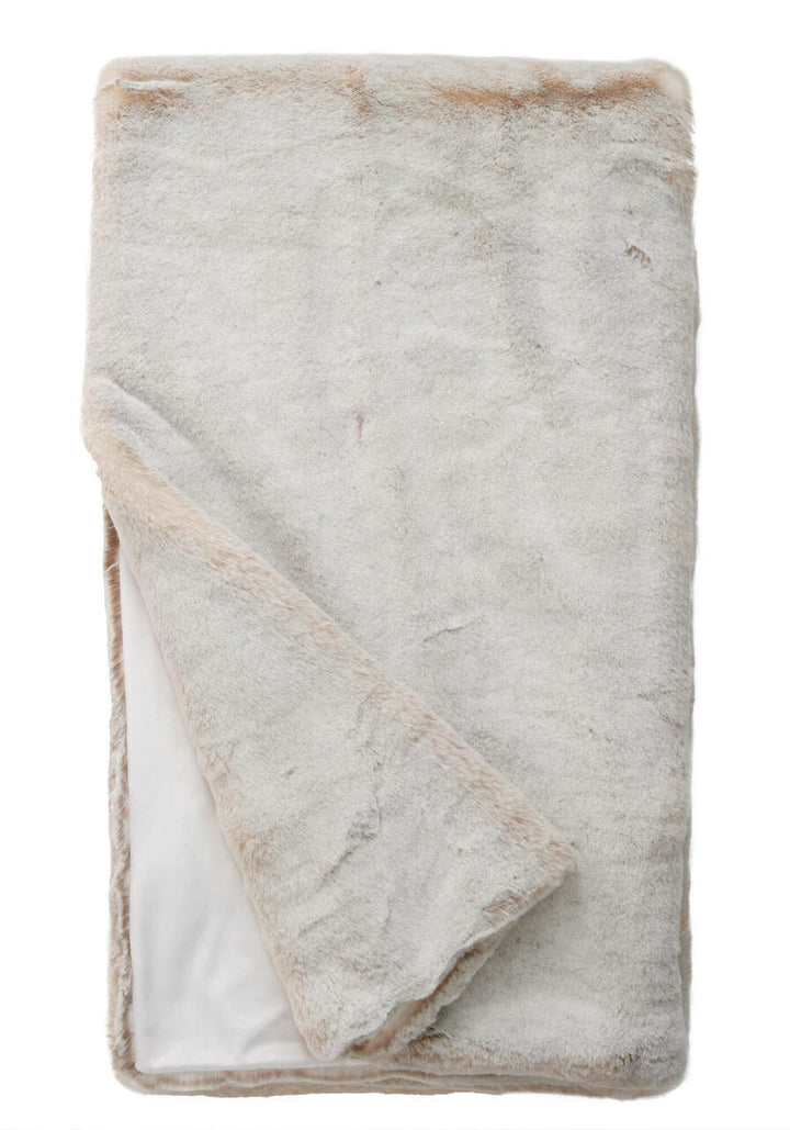 THROW PEARL MINK FAUX FUR