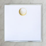 NOTEPAD SMALL GOLD FOIL GOLF