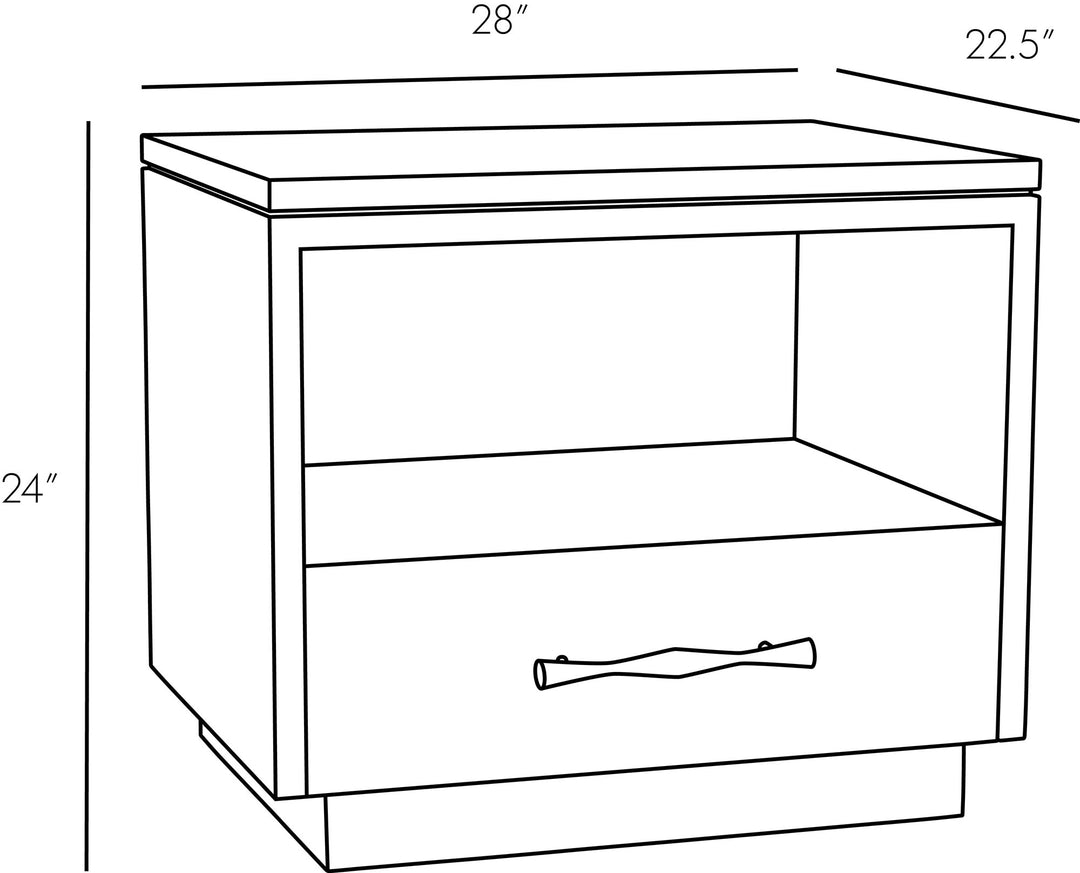 SIDE TABLE OAK SMOKE (NRD) #53431