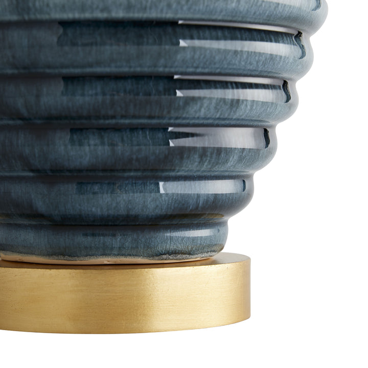 TABLE LAMP AMALFI WITH GOLD LEAF BASE #53510