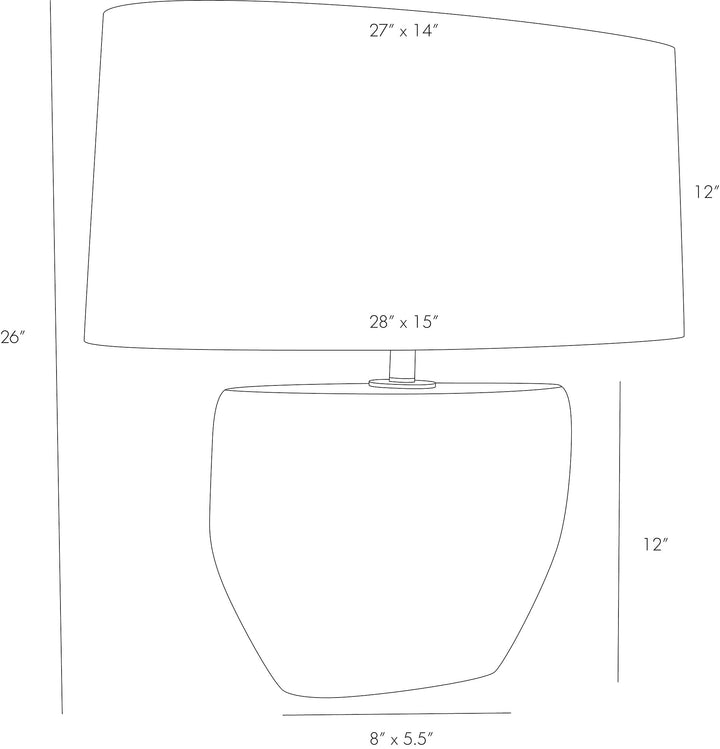TABLE LAMP FOSSIL #53512