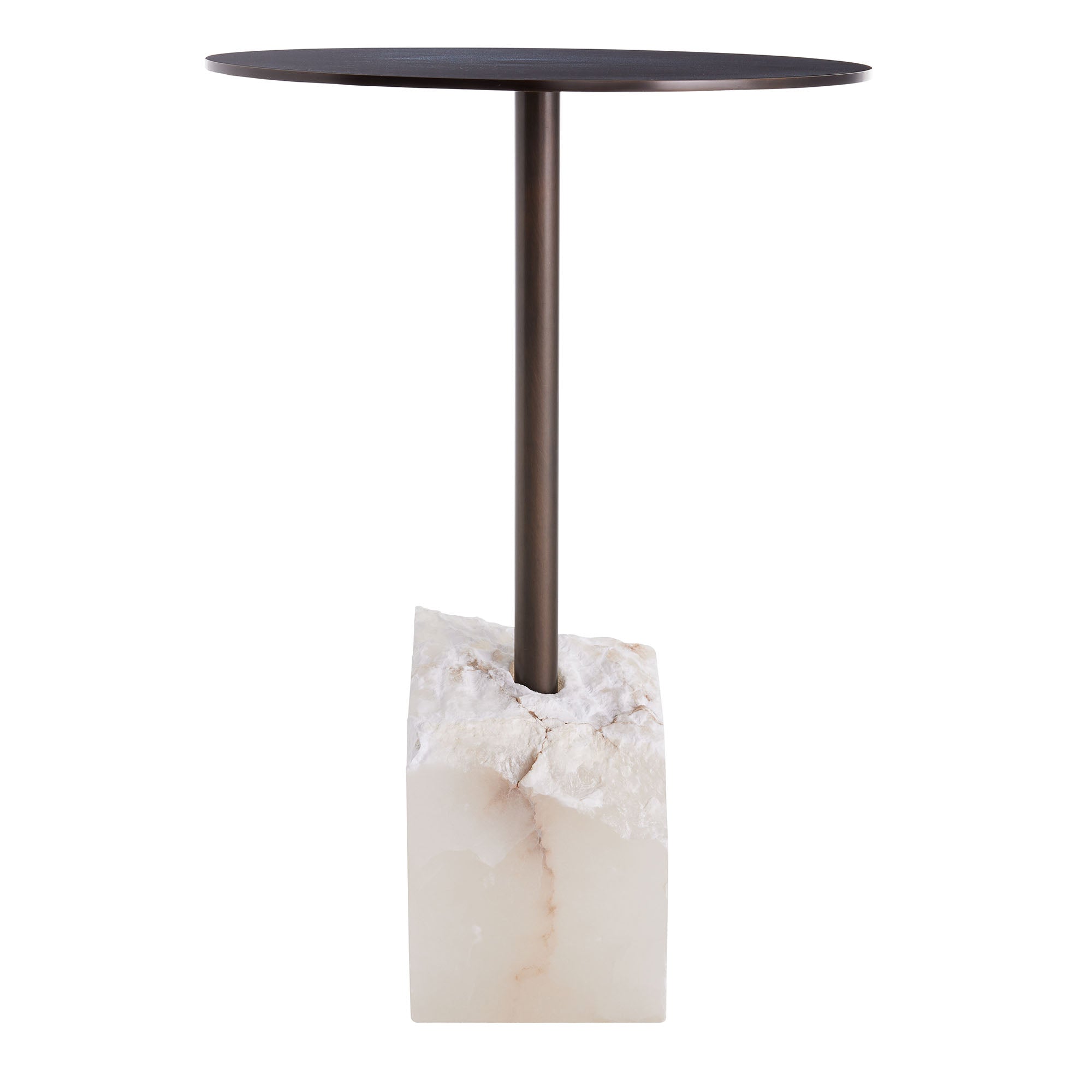 ACCENT TABLE BRONZE WITH ALABASTER BASE #53537 – ANTHEM