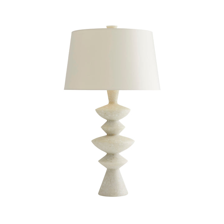 TABLE LAMP WHITE ASYMMETRICAL DISCS #53549