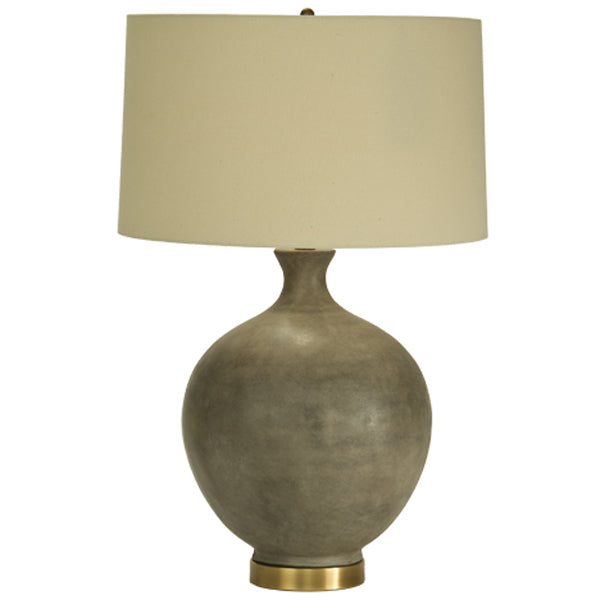 TABLE LAMP CERAMIC WITH BRASS BASE