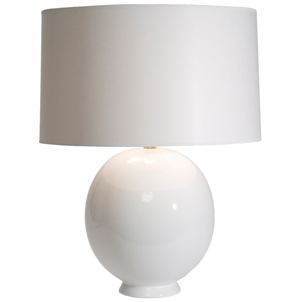 TABLE LAMP ROUND OYSTER GRAY