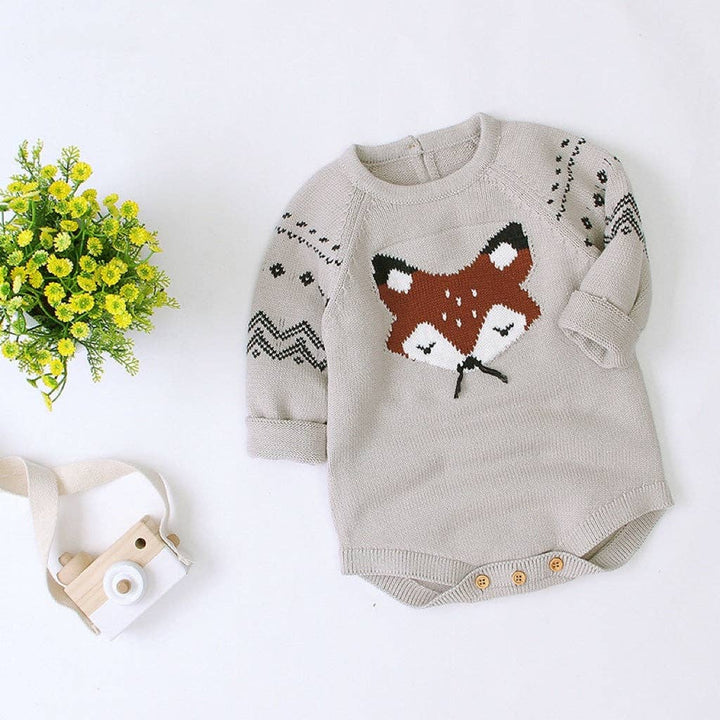 ROMPER CARTOON FOX LONG SLEEVE