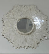 MIRROR SUNBURST IVORY BONE