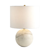 TABLE LAMP SPHERE MARBLE