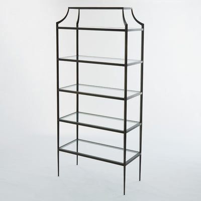 ETAGERE METAL BRONZE