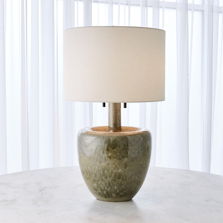 TABLE LAMP CERAMIC GREEN #54350