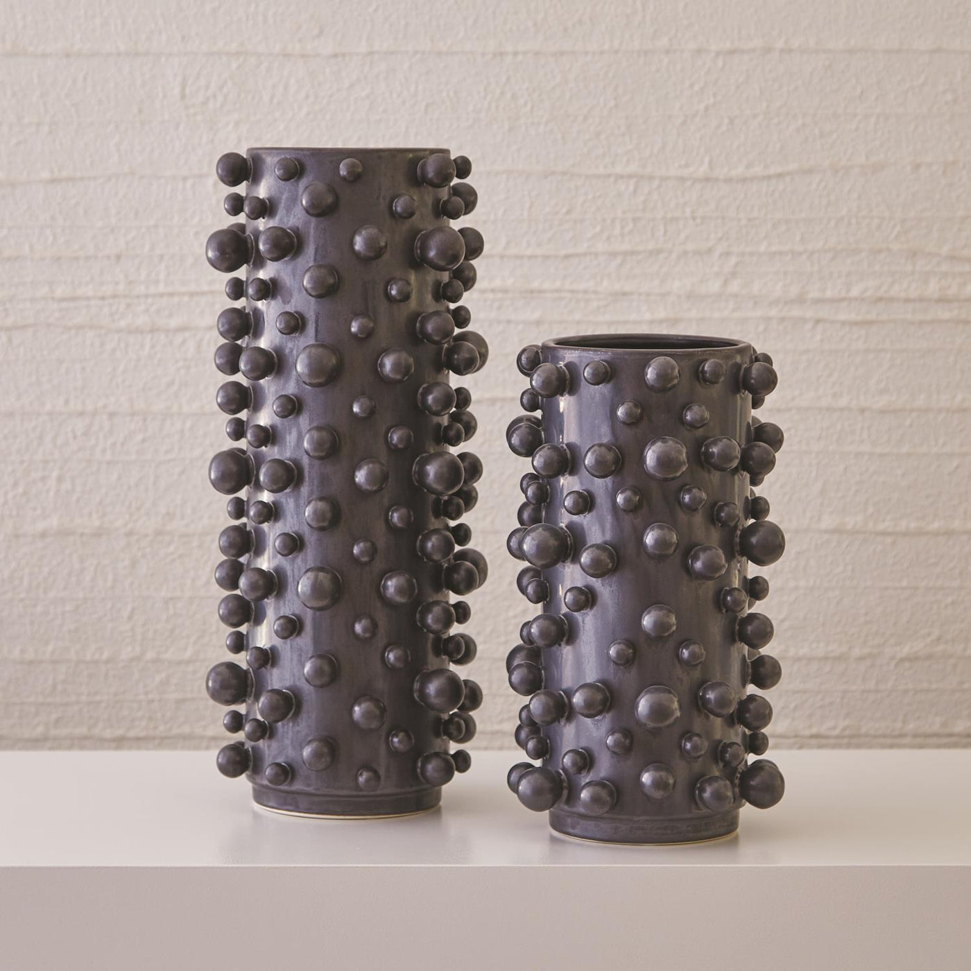 VASE CERAMIC MOLECULAR GRAPHITE (Available in 2 Sizes)