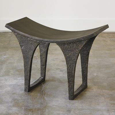STOOL IRON ANTIQUE BRONZE #54405