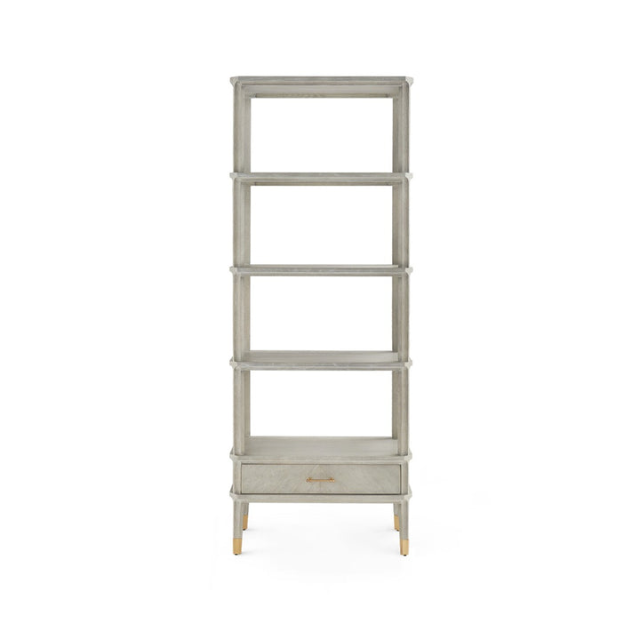 ETAGERE 4-SHELF WITH DRAWER GRAY #55111