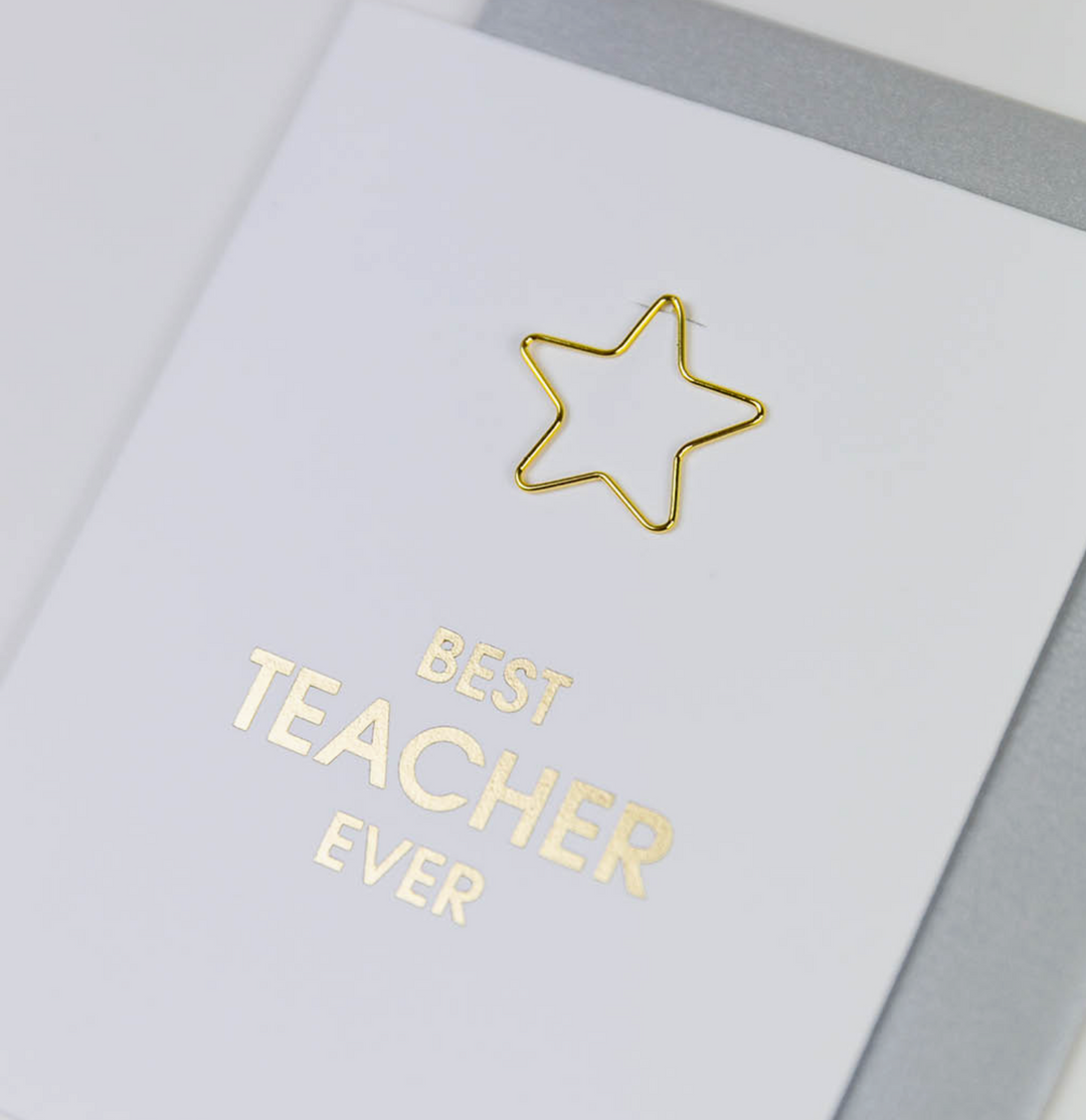 GREETING CARD "BEST TEACHER EVER" #55447