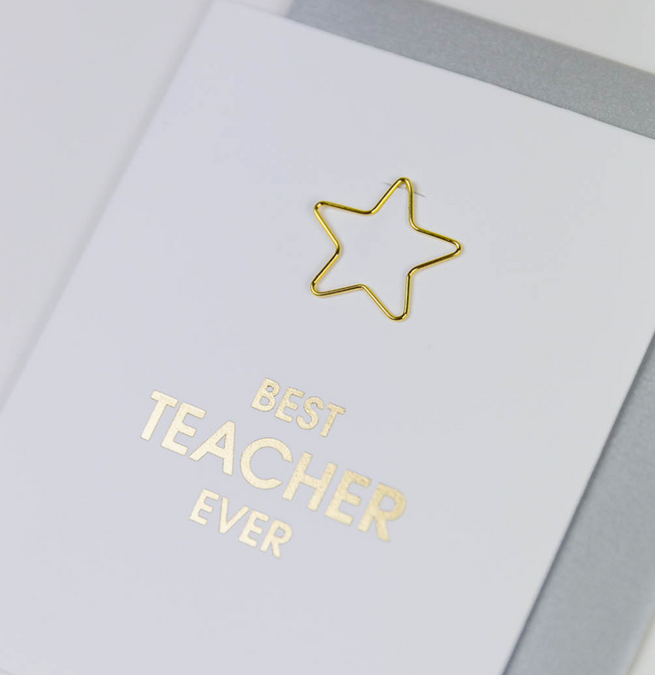 GREETING CARD "BEST TEACHER EVER" #55447