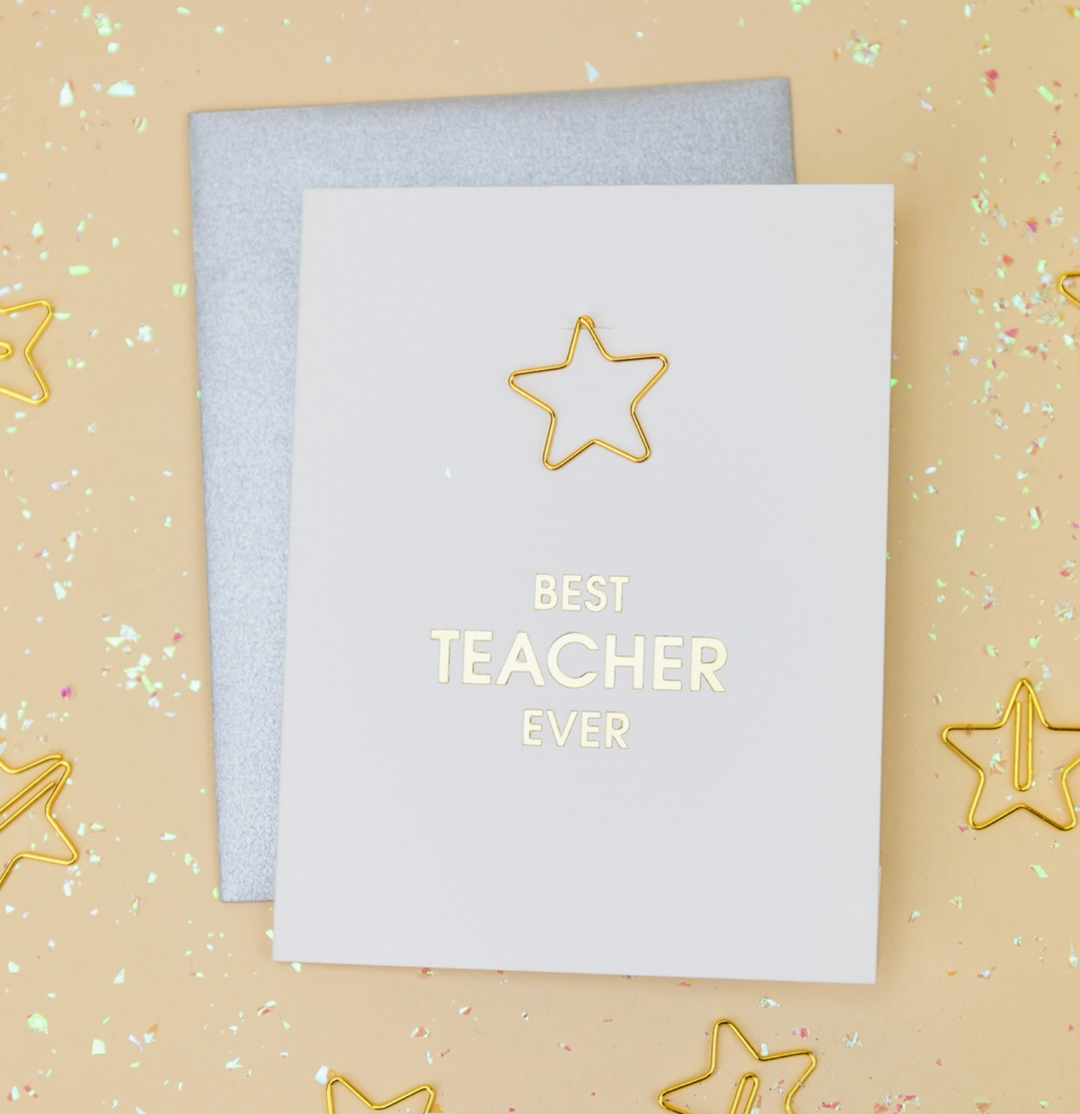 GREETING CARD "BEST TEACHER EVER" #55447