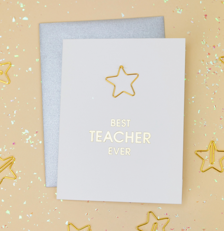 GREETING CARD "BEST TEACHER EVER" #55447