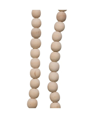 GARLAND BEADED WOOD NATURAL