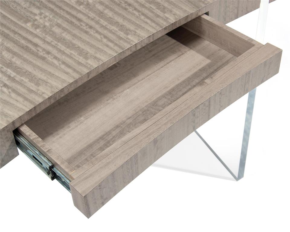 DESK CURVED IN GREY EUCALYPTUS #55891