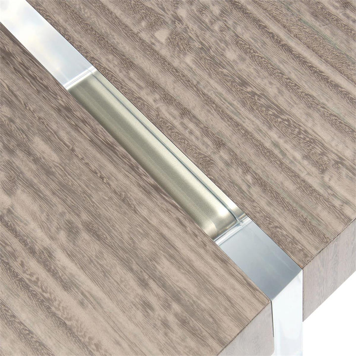 DESK CURVED IN GREY EUCALYPTUS #55891