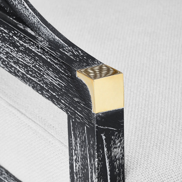 CHAIR LACQUERED CANING BLACK MAHOGANY #55922