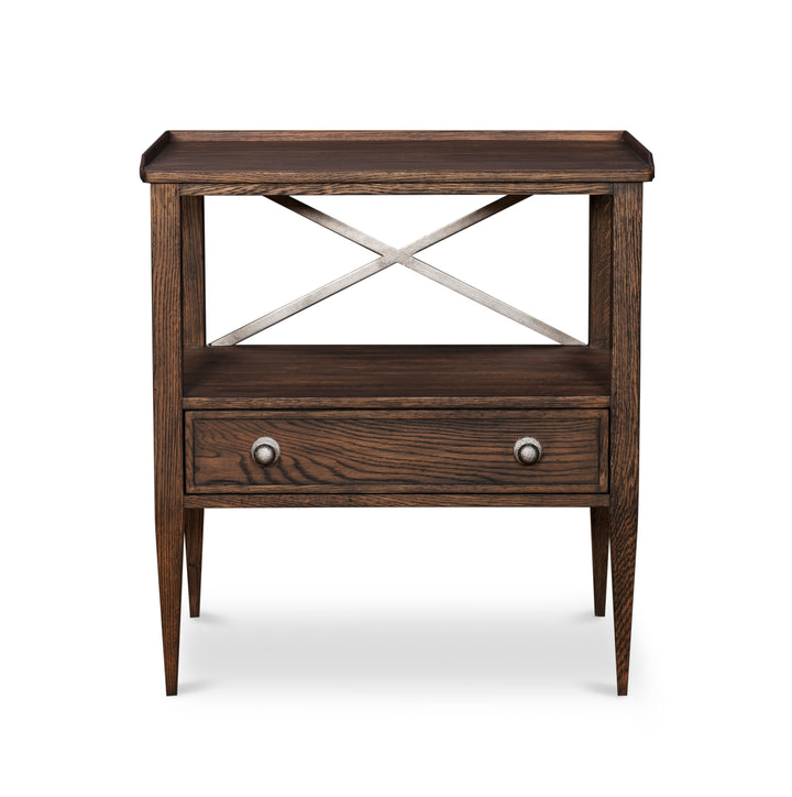 WILLIAM NIGHTSTAND - BROWN RUSTIC
