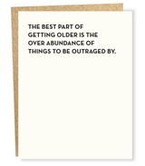 GREETING CARD "OUTRAGE"