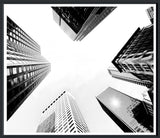 ART LOW ANGLE NYC SKYLINE BLACK
