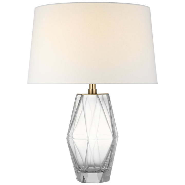 TABLE LAMP HEXAGONAL CLEAR GLASS (NRD)