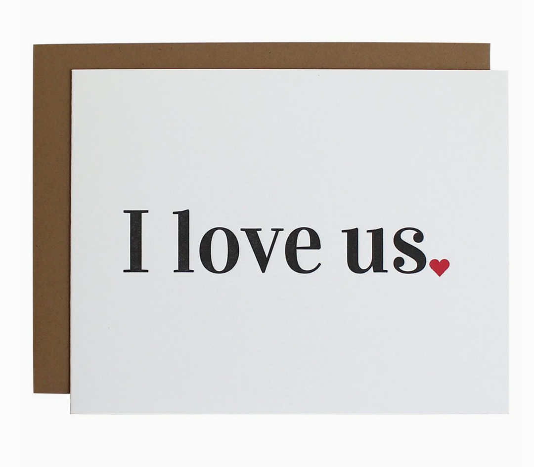 GREETING CARD "I LOVE US" #56886