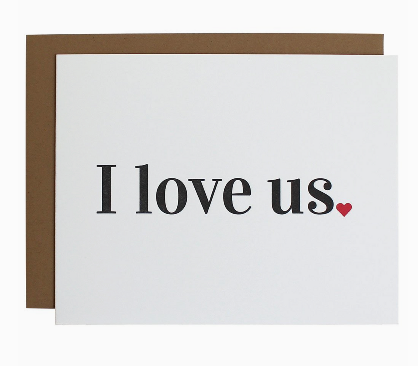 GREETING CARD "I LOVE US"