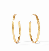 EARRING CRESCENT HOOP GOLD LARGE