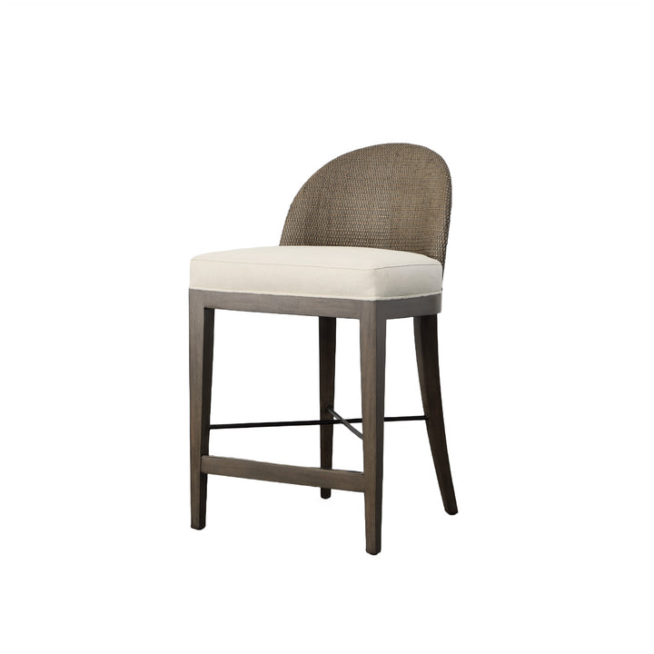 TYBEE COUNTER STOOL - MINK GREY/FLAX