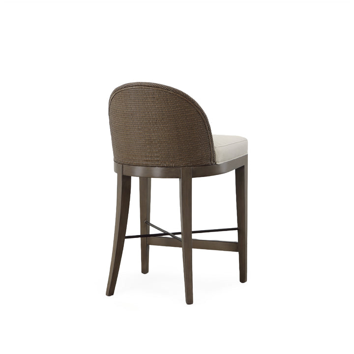 TYBEE COUNTER STOOL - MINK GREY/FLAX