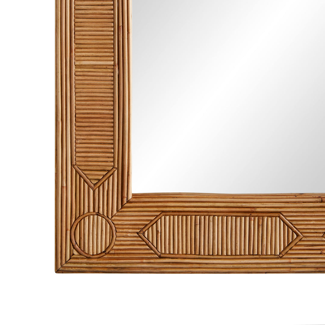 MIRROR NATURAL RATTAN #57370