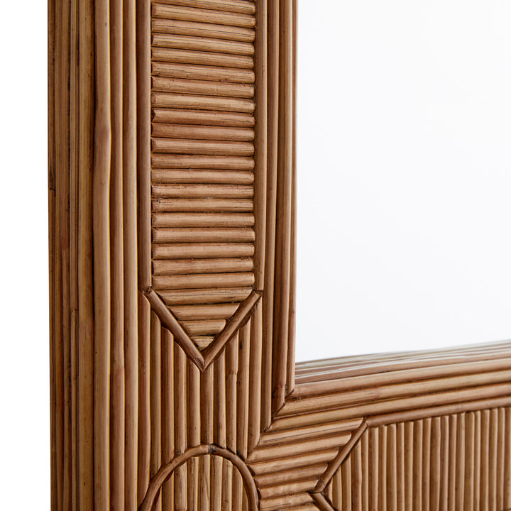 MIRROR NATURAL RATTAN #57370