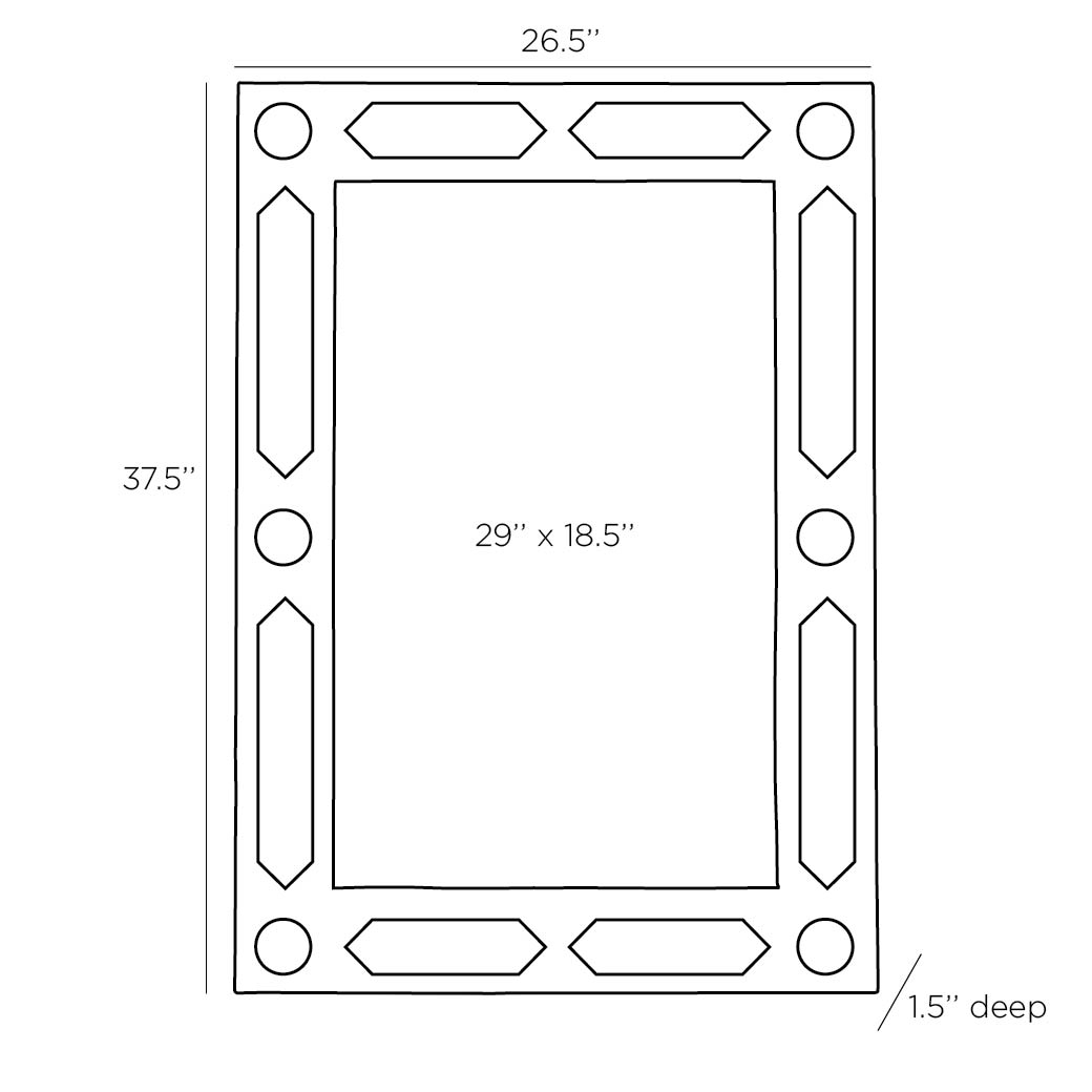 MIRROR NATURAL RATTAN #57370