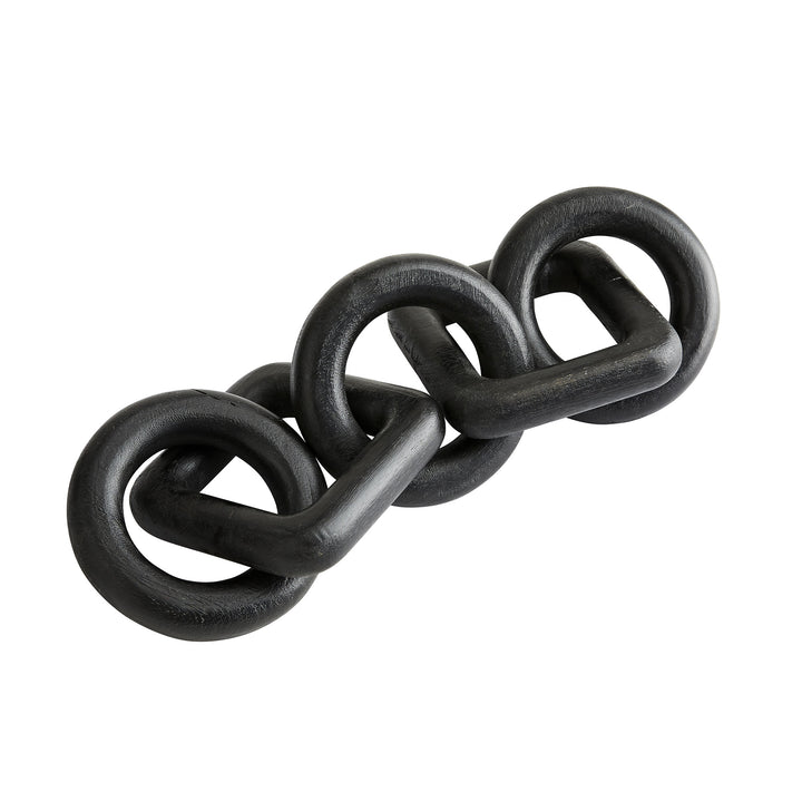 SCULPTURE CHAIN EBONY WOOD #57373