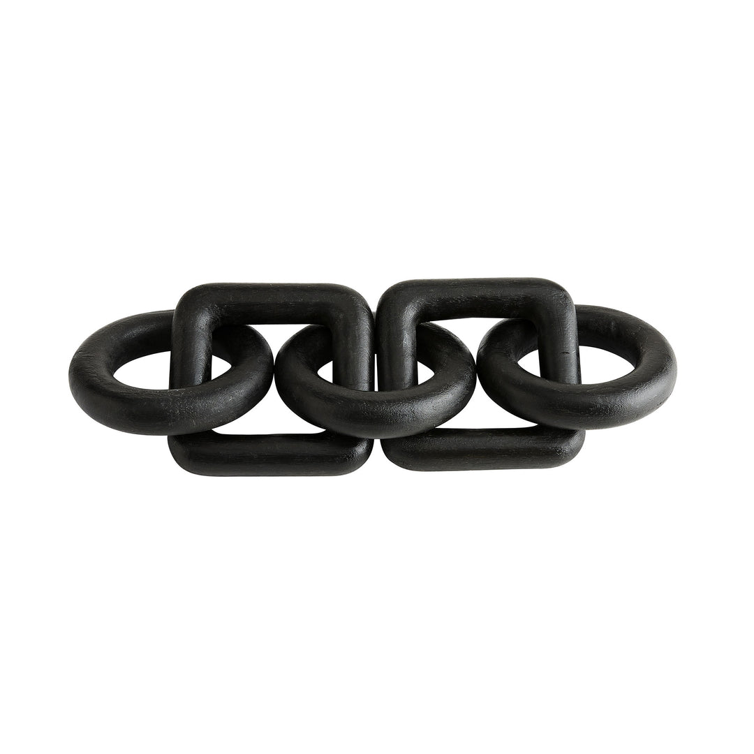 SCULPTURE CHAIN EBONY WOOD #57373