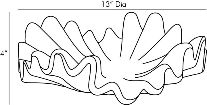 BOWL CENTERPIECE WHITE RICESTONE #57374