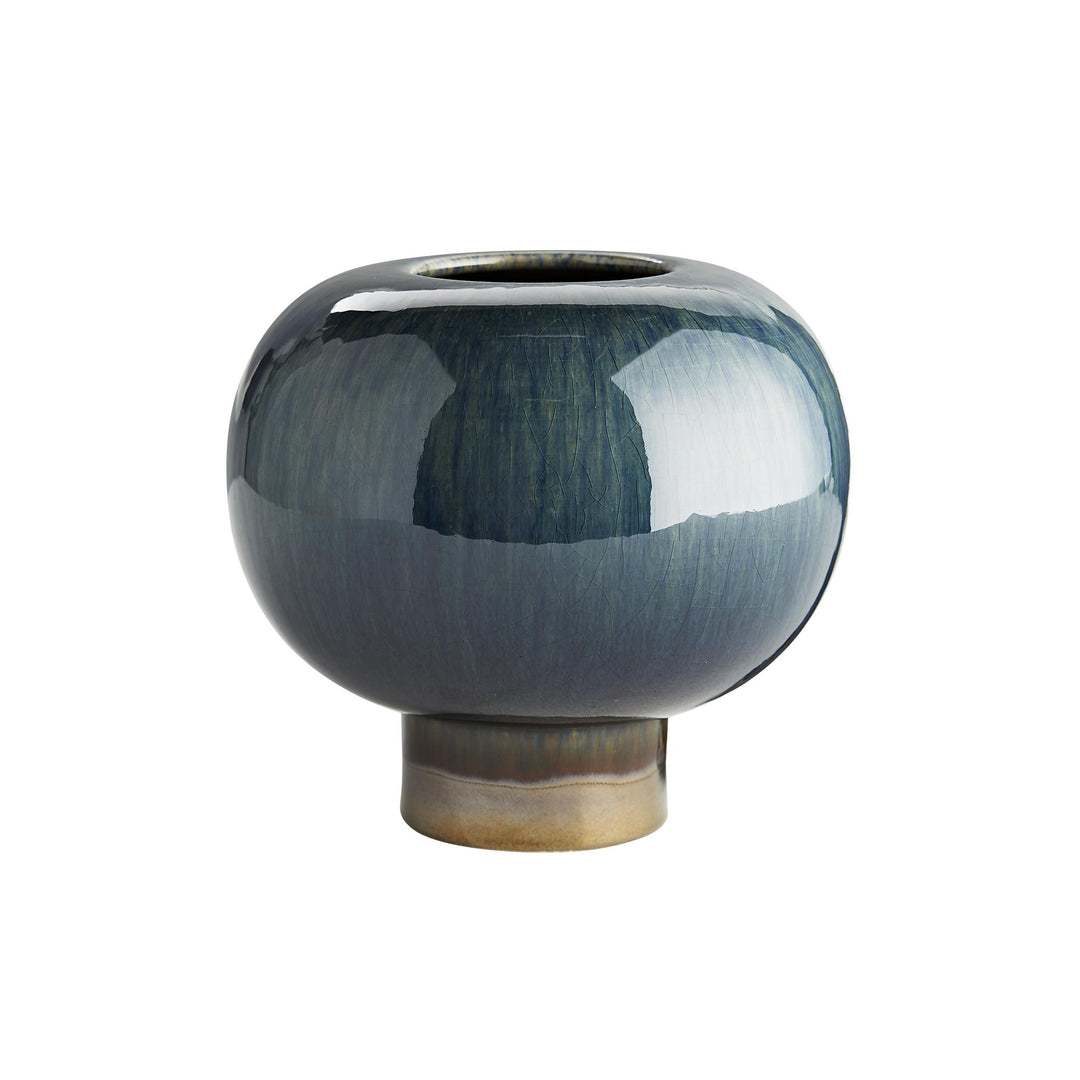 VASE ROUNDED PEACOCK