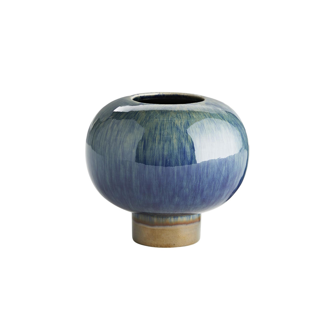VASE ROUNDED PEACOCK