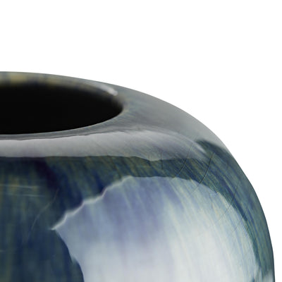 VASE ROUNDED PEACOCK (Available in 2 Sizes)