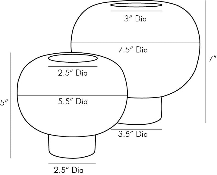 VASE ROUNDED PEACOCK
