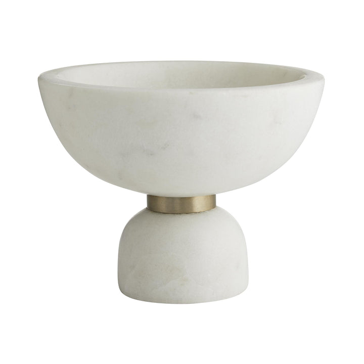 CENTERPIECE WHITE MARBLE BRASS BELT #57380