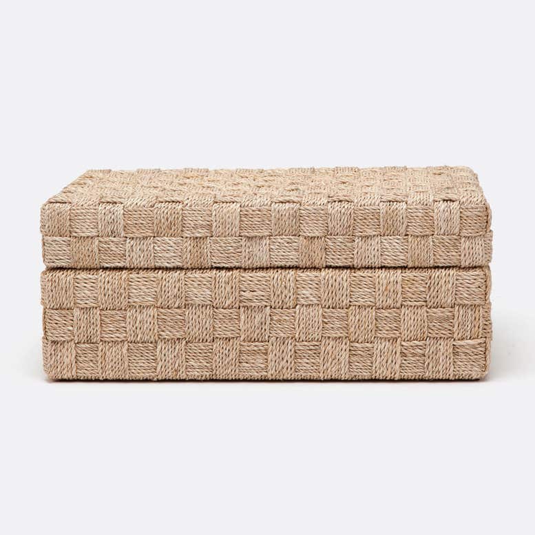 BOX ABACA LATTICE NATURAL LARGE