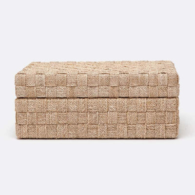 BOX ABACA LATTICE NATURAL LARGE