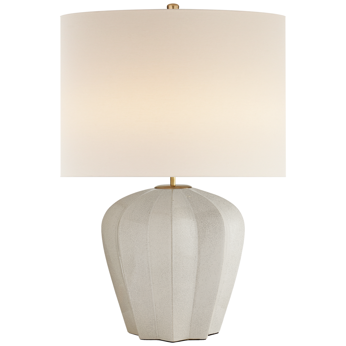 TABLE LAMP SCALLOPED BASE MEDIUM (Available in 2 Finishes)