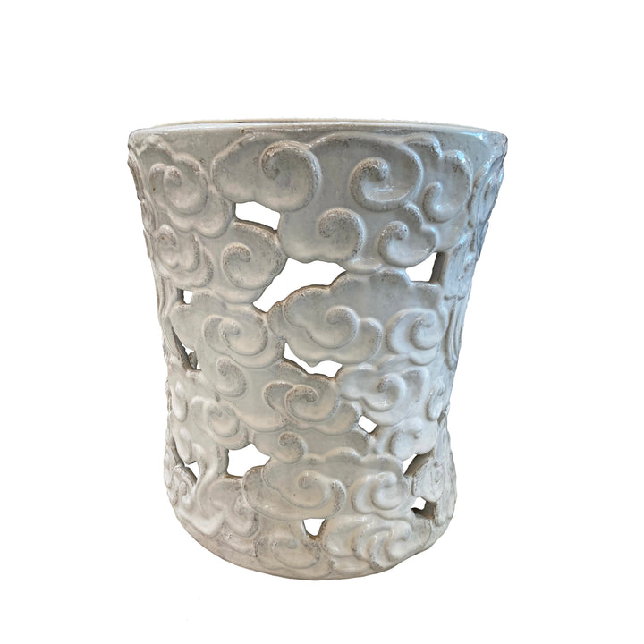 STOOL RUSTIC WHITE #57972